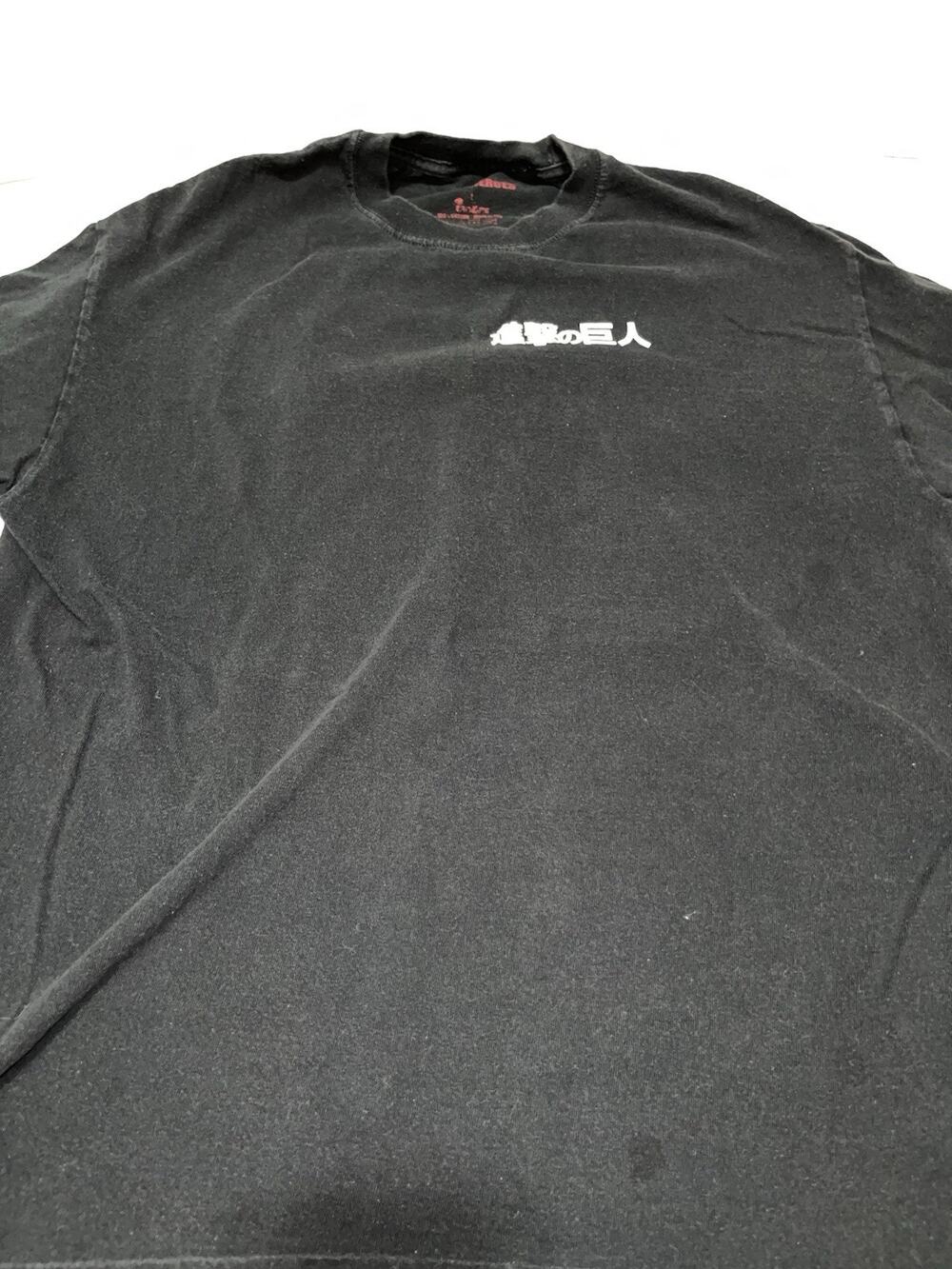 Attack On Titan Anime Black T-Shirt Men’s Size Large